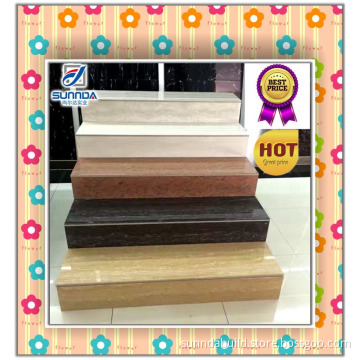 hotsale latest 1000x300x17 glazed porcelain marble stairs and raisers non slip flooring tiles